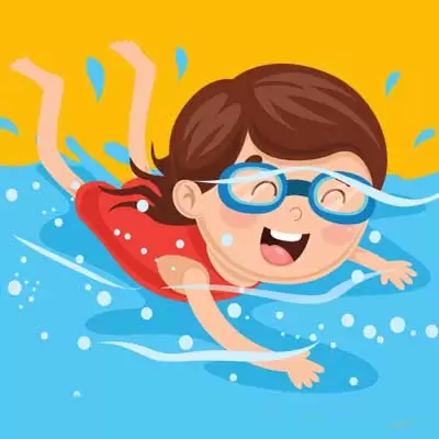 summer camp swimmer